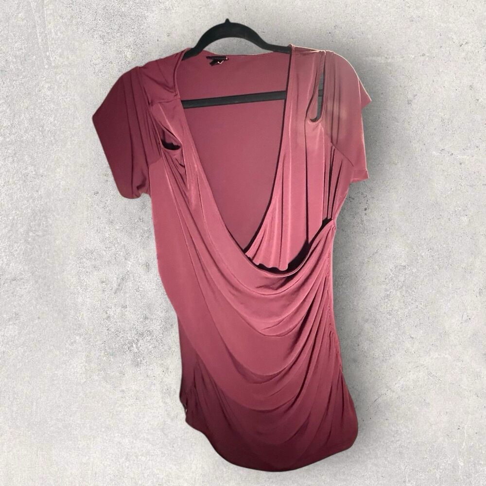 Torrid Mauve Size 3 Slinky Cold Shoulder Top